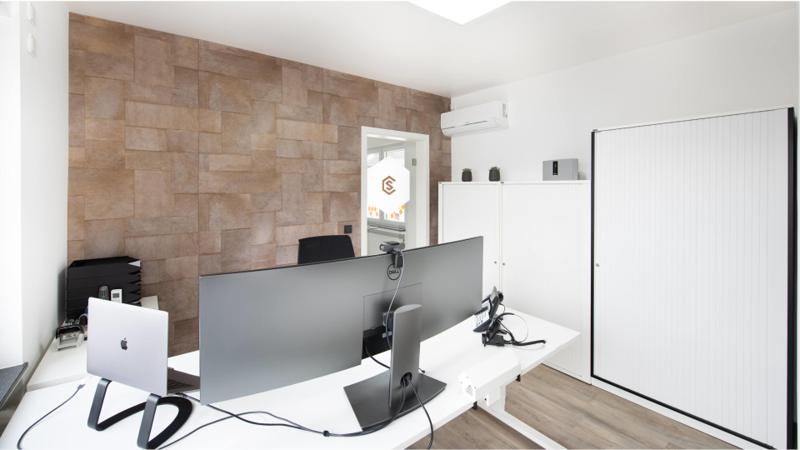 Klimatisierter Arbeitsplatz am Standort Langenfeld